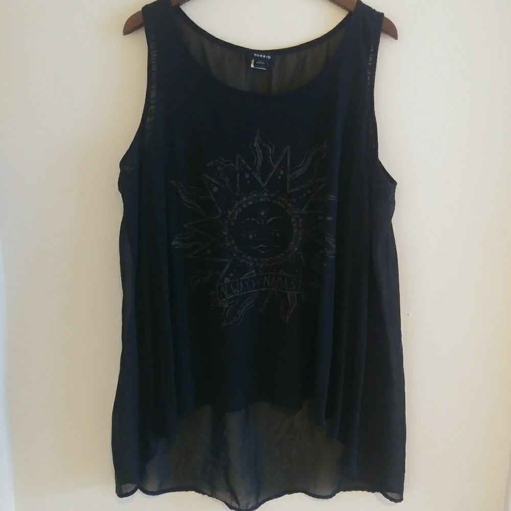 Torrid Always Namaste flowy tank